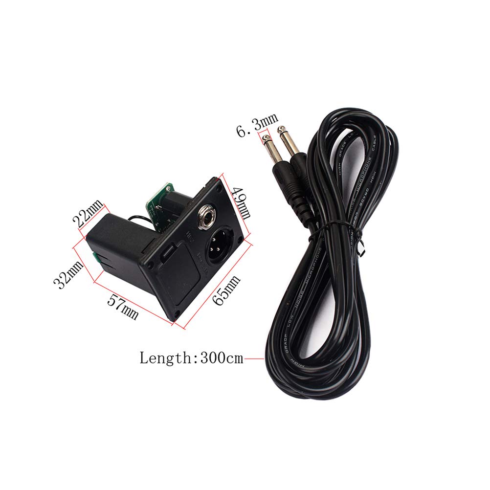 Amazon.com: SUPVOX Acoustic Guitar Eq Battery Box with 4-Pin B